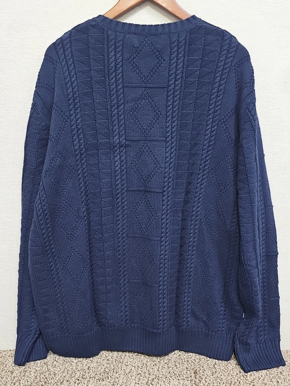 HUNT CLUB CABLE KNIT CREWNECK SWEATER BFPM-08-166
